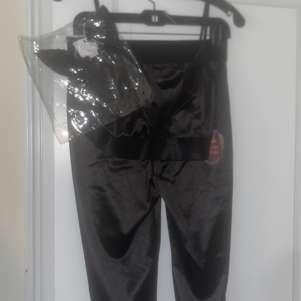 3 piece satin leggings set